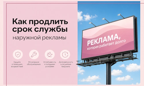 Как продлить срок службы наружной рекламы в  Кореновске