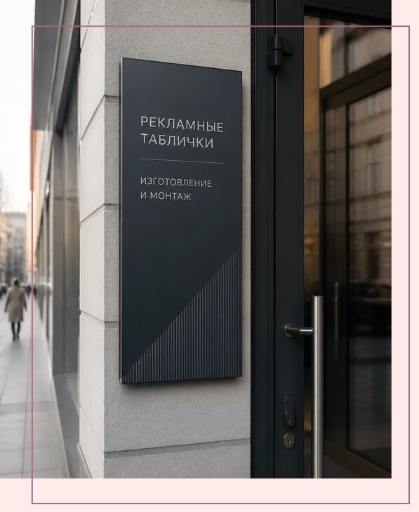 Рекламные таблички в Кореновске по цене от 4664 р. | Аванза-Кнв