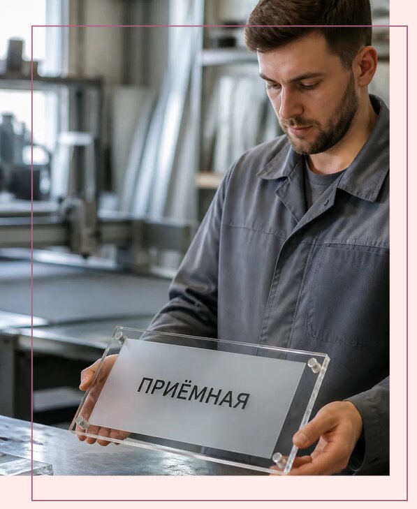 Таблички из оргстекла на заказ в Кореновске от 4042 р. | Аванза-Кнв