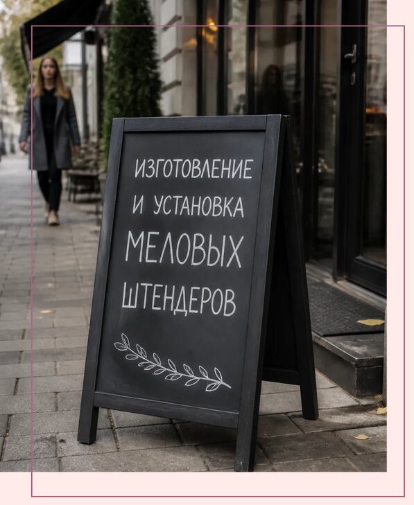 Меловые штендеры в Кореновске по цене от 6737 р. | Аванза-Кнв